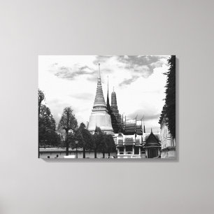 Impressão Em Tela Vintage Tailândia Chapel Bangkok Palace Real