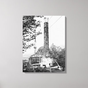 Impressão Em Tela Vintage Turkey Istambul Coluna Constantine