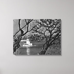 Impressão Em Tela Vintage Turkey Istambul vista da cidade