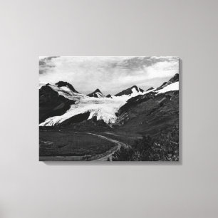 Impressão Em Tela Vintage USA Alaska Worthington Glaciar verão