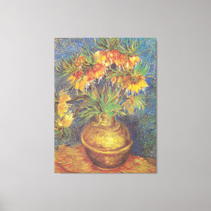 Impressão Em Tela Vintage Van Gogh Fritillaries em um Vaso de cobre