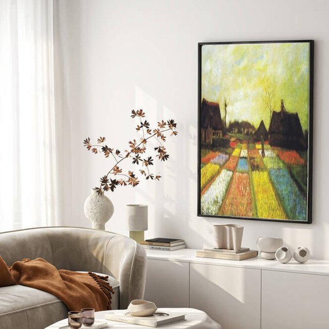 Impressão Em Tela Vintage Van Gogh Tulip Fields (Criador carregado)
