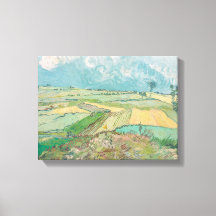 Vintage Van Gogh Wheat Fields depois da chuva