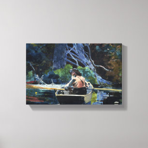 Impressão Em Tela Vintage Winslow Homer O Guia Adirondack