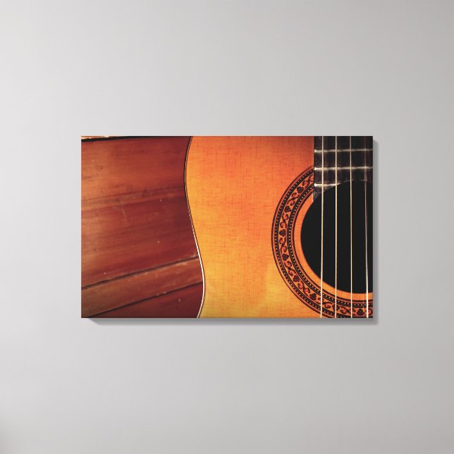 Impressão Em Tela Violão acústico (Frente)