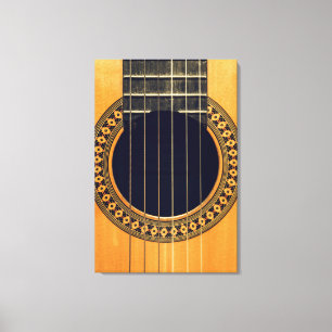 Impressão Em Tela Violão Acústico Fantástico