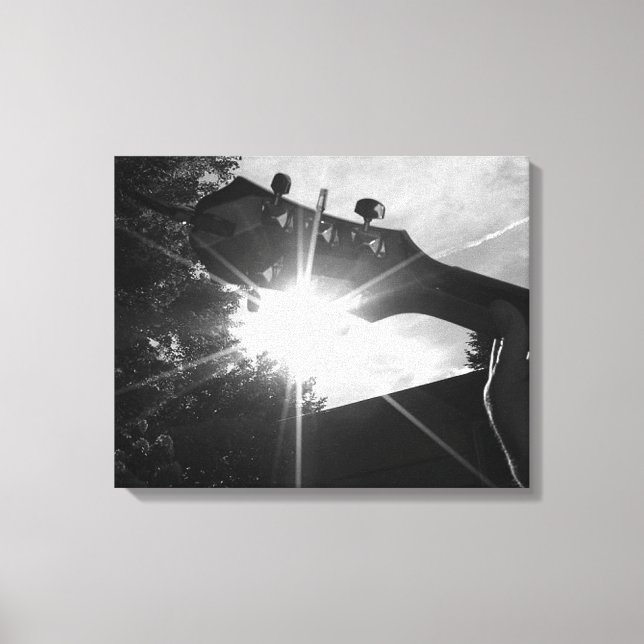 Impressão Em Tela Violão e Sol em Harmonia (Frente)