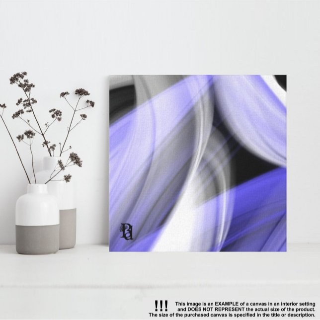 Impressão Em Tela Violet de Abstrato de Tendência da Lua de Lavanda  (Criador carregado)