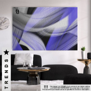 Impressão Em Tela Violeta de Tendência da Lua de 60x40" Lavanda