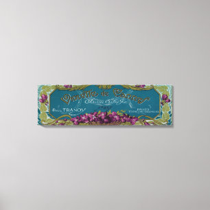 Impressão Em Tela Violette De Cannes Soap LabelParis, França