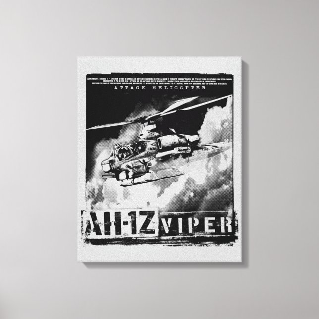 Impressão Em Tela Viper AH-1Z (Frente)