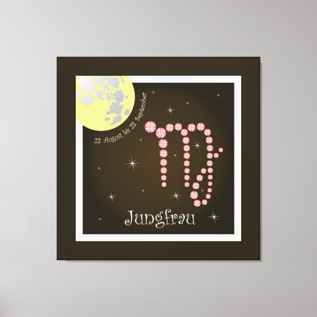 Impressão Em Tela Virgem 23. agosto até 23. setembro linho (Frente)