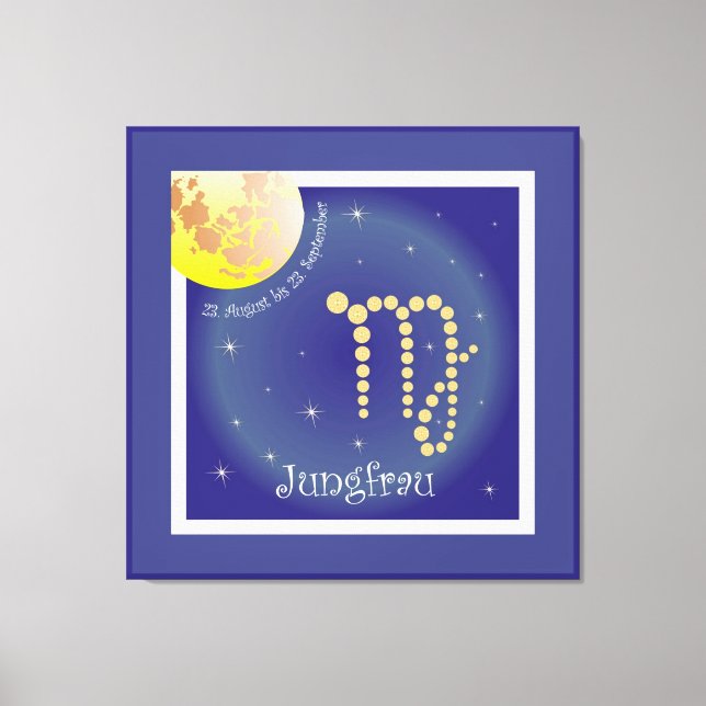 Impressão Em Tela Virgem 23. agosto até 23. setembro linho (Frente)