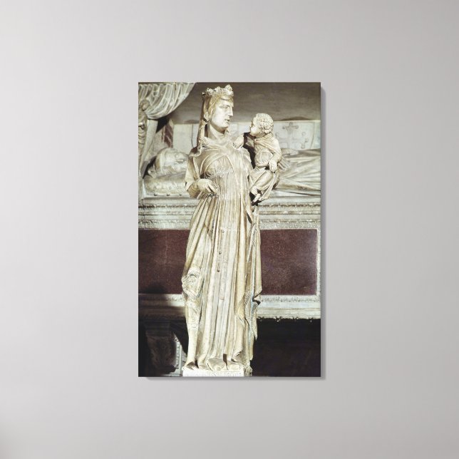 Impressão Em Tela Virgem e Criança (Frente)