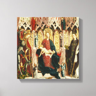 Impressão Em Tela Virgem e Criança Enthroned, c.1475