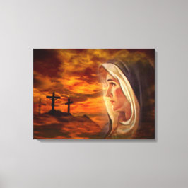 Impressão Em Tela Virgem Maria Abençoada - Mãe de Deus