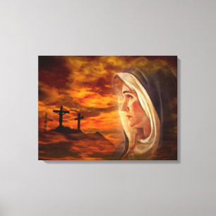 Impressão Em Tela Virgem Maria abençoada - mãe do deus