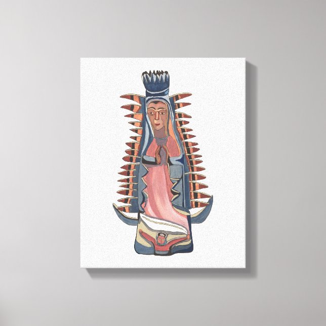 Impressão Em Tela Virgem Maria Nossa Senhora de Guadalupe pintura (Frente)