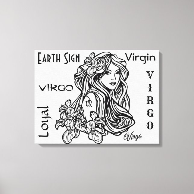 Impressão Em Tela Virgem Zodíaco da Virgem (Frente)
