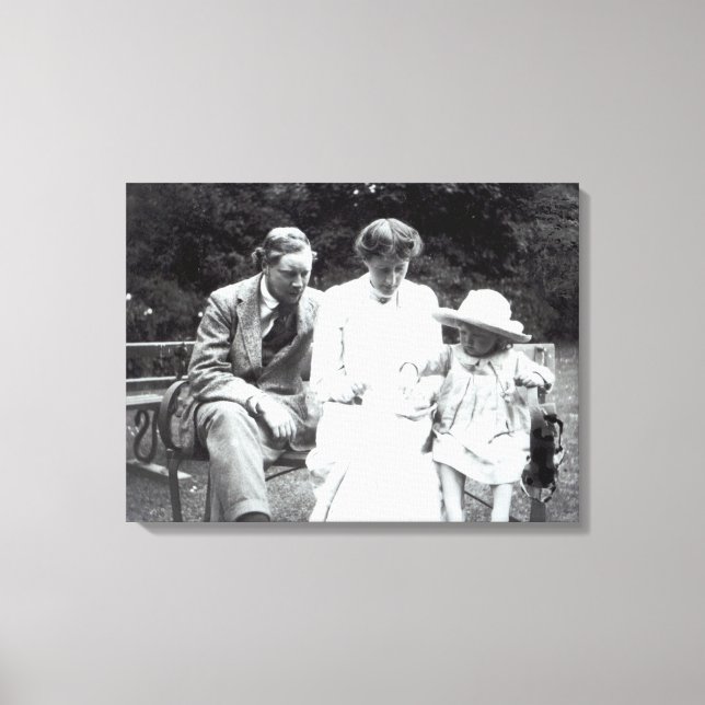 Impressão Em Tela Virginia Woolf com Clive e Julian Bell, 1910 (Frente)