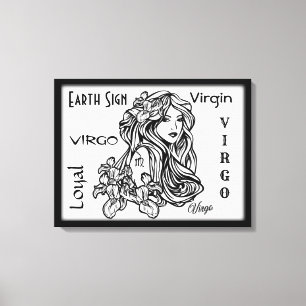 Impressão Em Tela Virgo, A Virgem Zodíaco, Frame