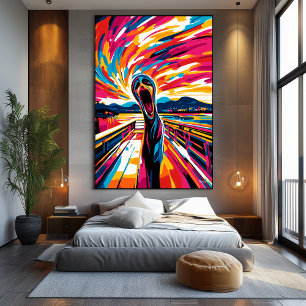 Impressão Em Tela Visão da Arte Pop de O Grito