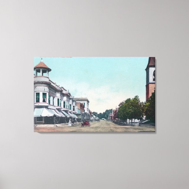 Impressão Em Tela Visão da BroadwayChico, CA (Frente)