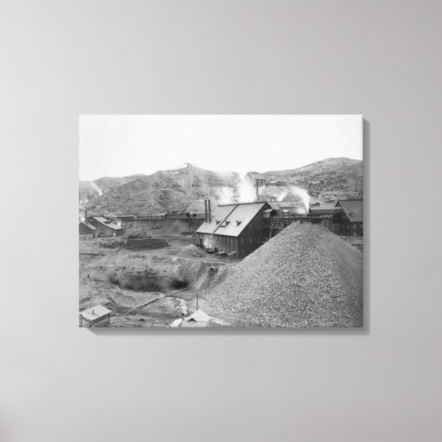 Impressão Em Tela Visão da fábrica de mineração "Homestake Works" (Frente)