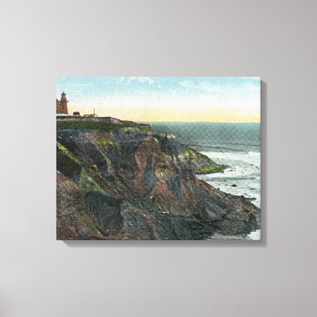 Impressão Em Tela Visão de Mohegan Bluffs e Sudeste (Frente)