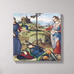 Impressão Em Tela Visão de um cavaleiro, c.1504