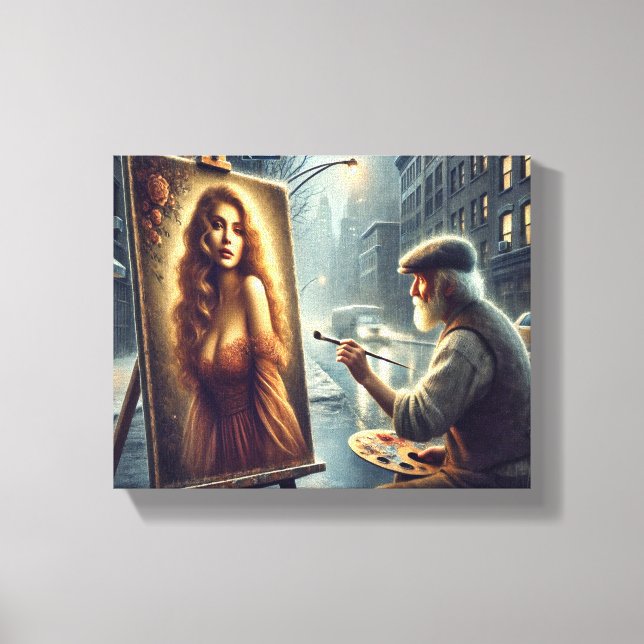 Impressão Em Tela Visão do artista: trazendo a beleza à vida (Frente)