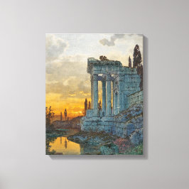 Impressão Em Tela Visão do Sul da Itália com as antigas ruínas roman