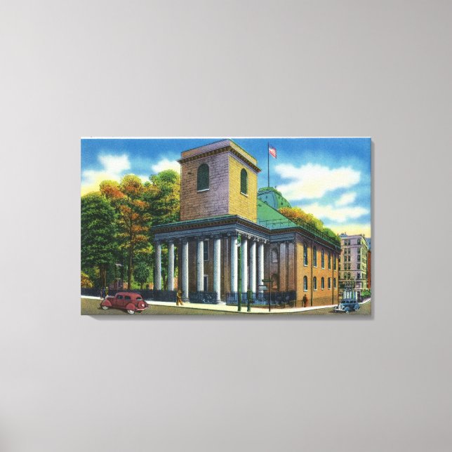 Impressão Em Tela Visão Exterior da Capela do Rei (Frente)