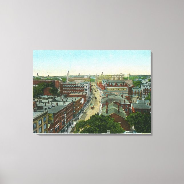 Impressão Em Tela Visão Exterior da Casa de Longfellow (Frente)