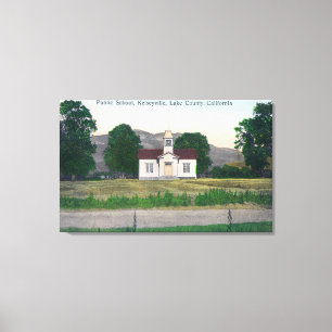 Impressão Em Tela Visão Exterior da Escola Pública