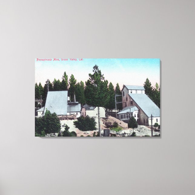 Impressão Em Tela Visão Exterior da Minas da Pensilvânia (Frente)