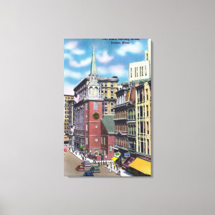 Impressão Em Tela Visão Exterior do Antigo Salão de Reunião do Sul