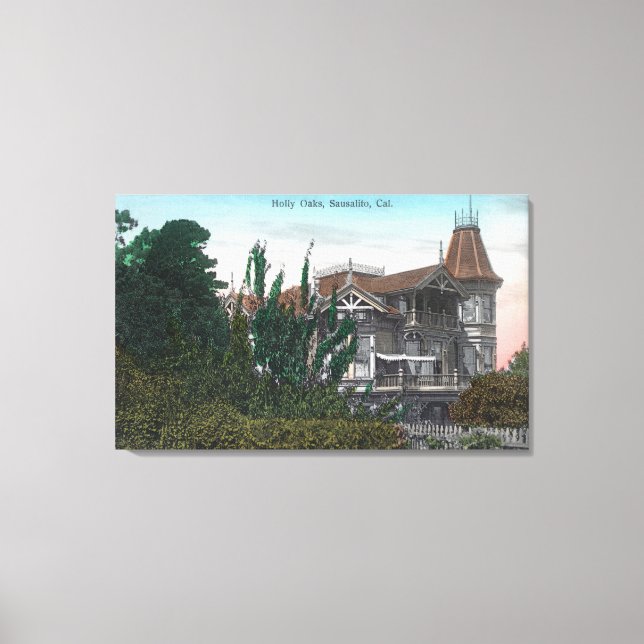 Impressão Em Tela Visão Exterior do Edifício Holly Oaks (Frente)