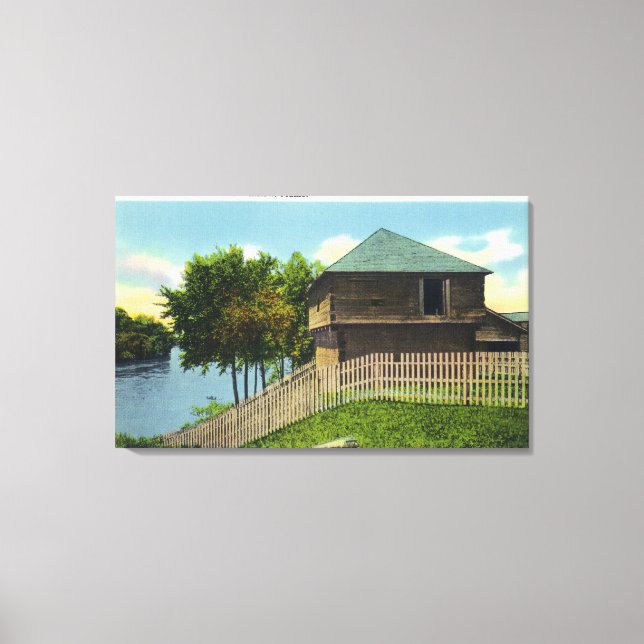 Impressão Em Tela Visão Exterior do Fort Halifax (Frente)