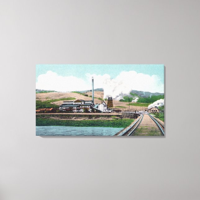 Impressão Em Tela Visão Exterior do George Palmer Lumber Co (Frente)