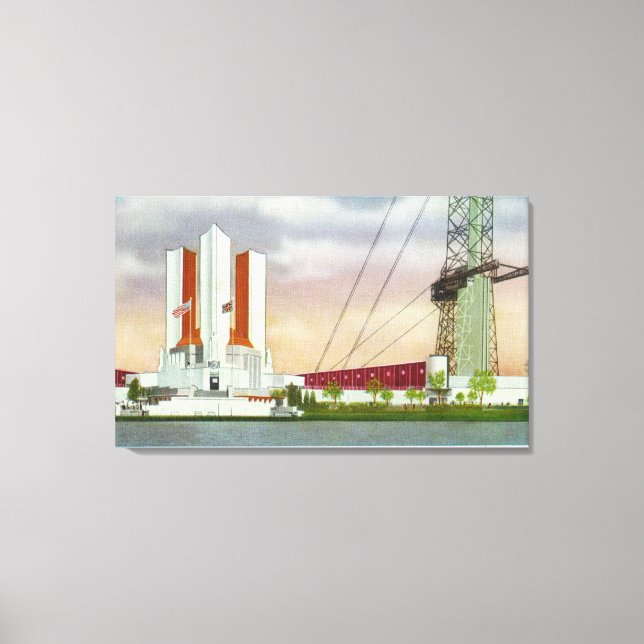 Impressão Em Tela Visão Exterior do Govt Bldg (Frente)