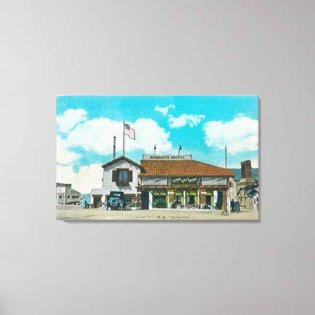 Impressão Em Tela Visão Exterior do Grotto Marinho de Hageman (Frente)