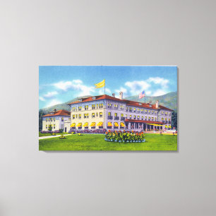Impressão Em Tela Visão Exterior do Hotel Fort William Henry