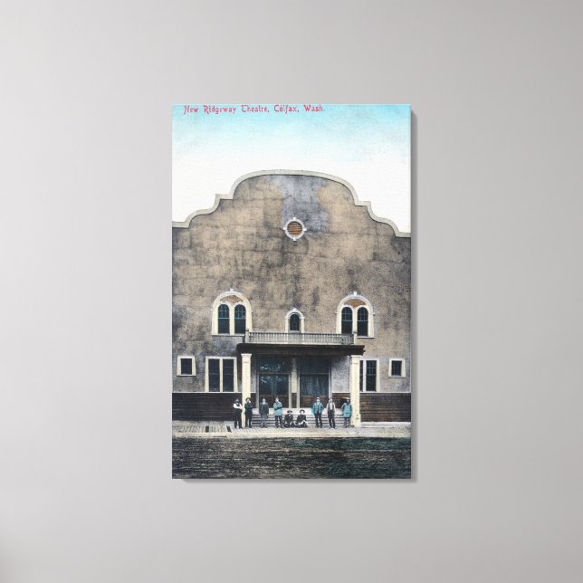 Impressão Em Tela Visão Exterior do Novo Teatro de Ridgeway (Frente)