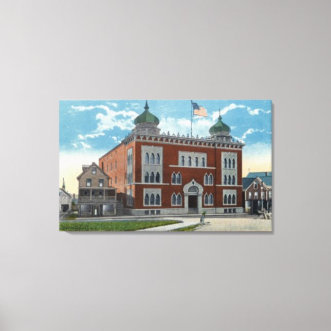 Impressão Em Tela Visão Exterior do Templo Kora, Shrine (Frente)