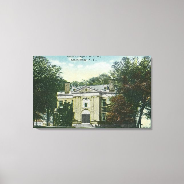 Impressão Em Tela Visão Exterior do Union College YMCA (Frente)