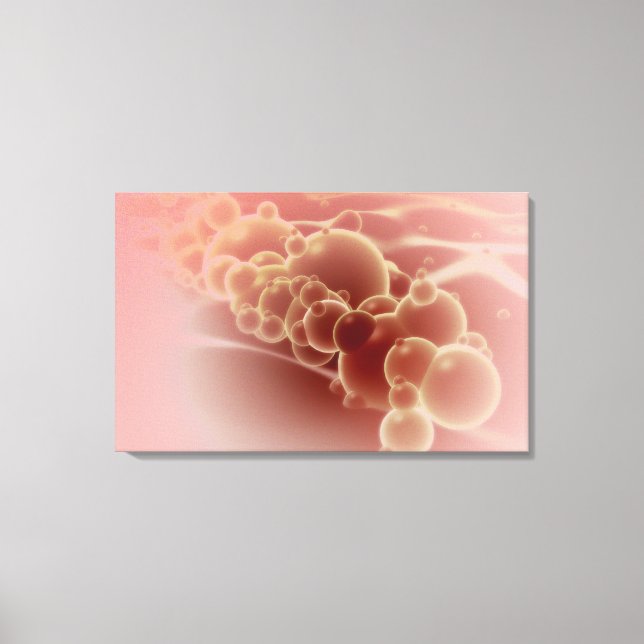 Impressão Em Tela Visão microscópica das microesferas de látex (Frente)