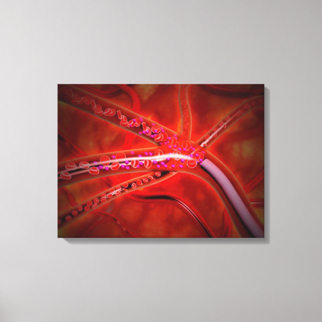 Impressão Em Tela Visão Microscópica Do Medicamento Injetado (Frente)