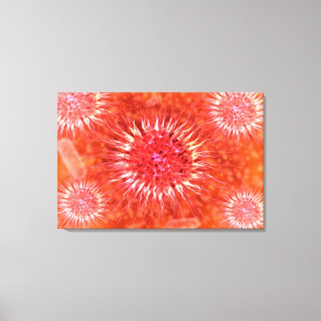 Impressão Em Tela Visão Microscópica Dos Dendrimers 2 (Frente)