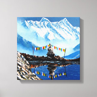 Impressão Em Tela Visão Panorâmica De Annapurna Mountain Nepal